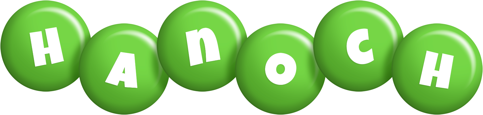 Hanoch candy-green logo
