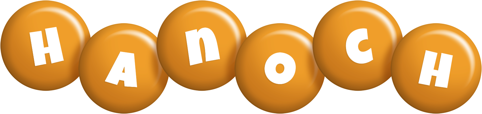Hanoch candy-orange logo
