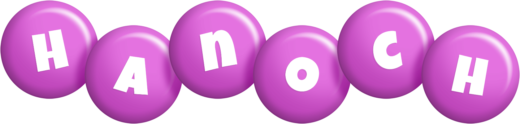 Hanoch candy-purple logo