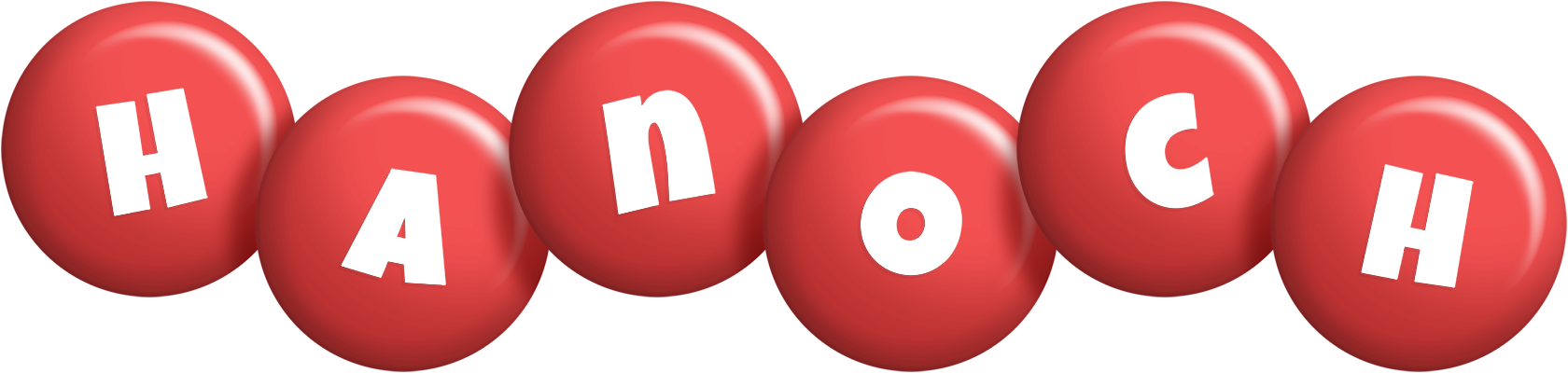 Hanoch candy-red logo