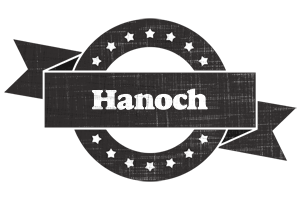 Hanoch grunge logo