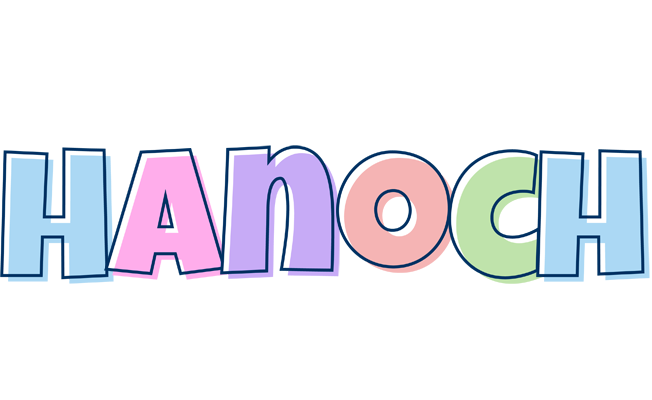 Hanoch pastel logo