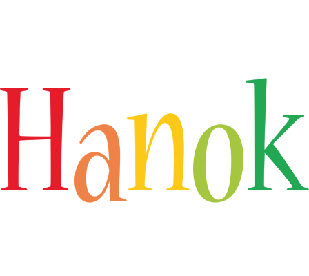 Hanok birthday logo