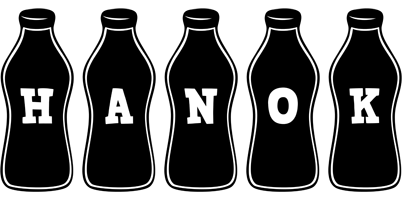 Hanok bottle logo