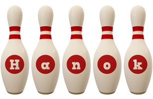 Hanok bowling-pin logo