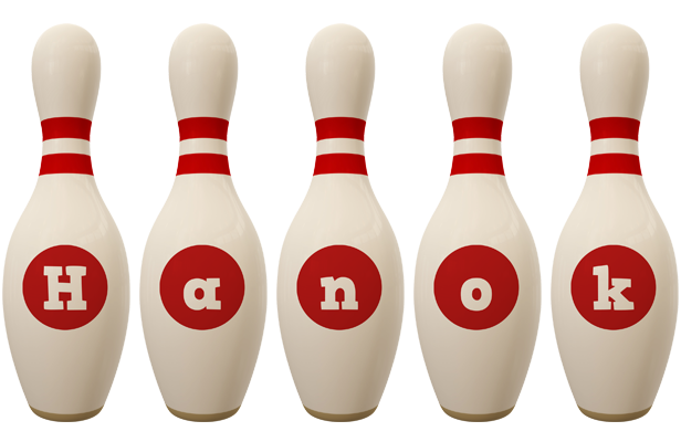 Hanok bowling-pin logo