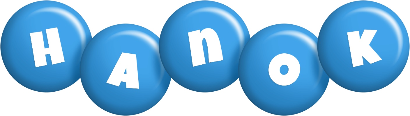 Hanok candy-blue logo