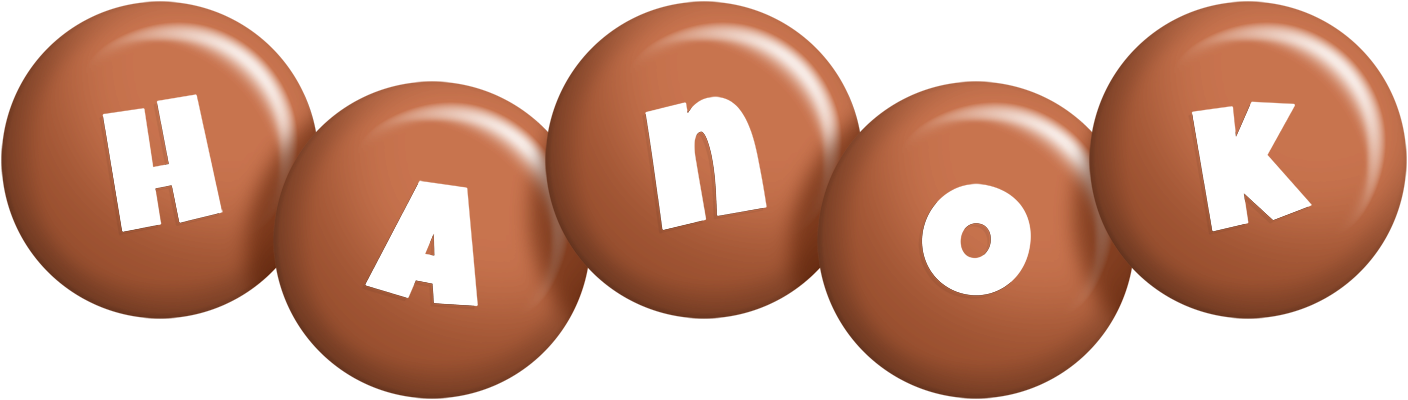 Hanok candy-brown logo