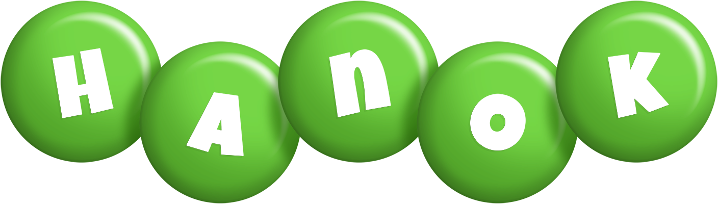 Hanok candy-green logo