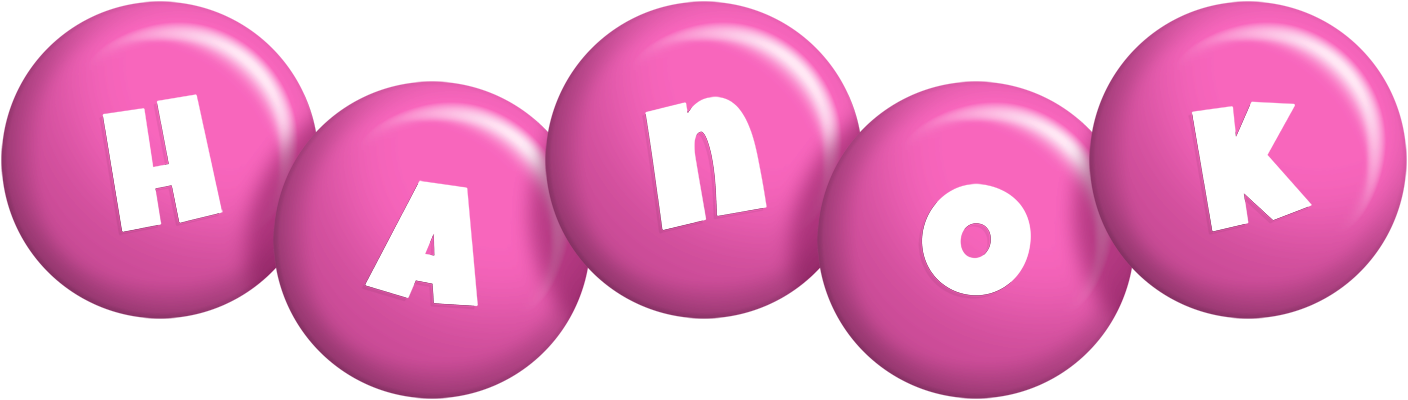 Hanok candy-pink logo