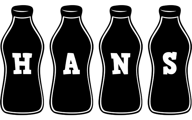 Hans bottle logo