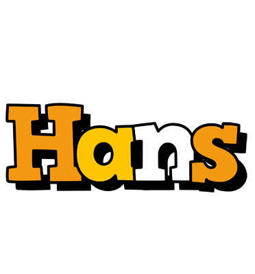 Hans cartoon logo