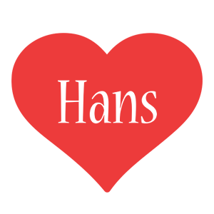 Hans love logo