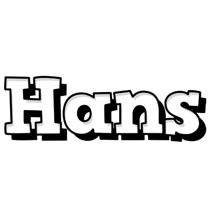Hans snowing logo