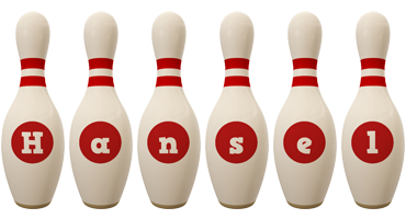 Hansel bowling-pin logo