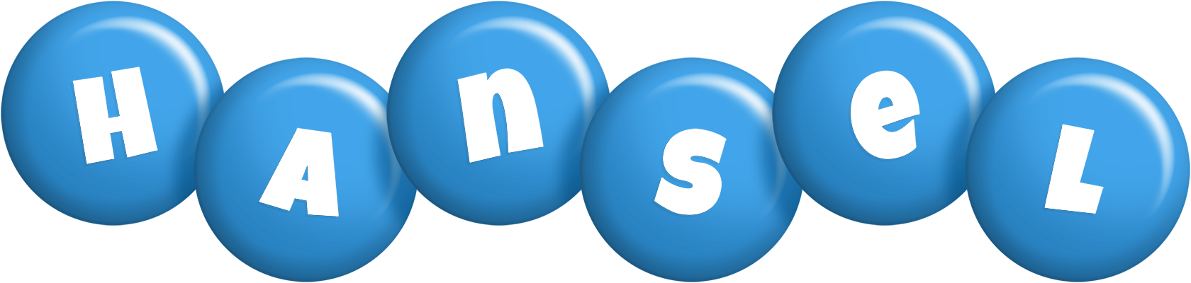 Hansel candy-blue logo
