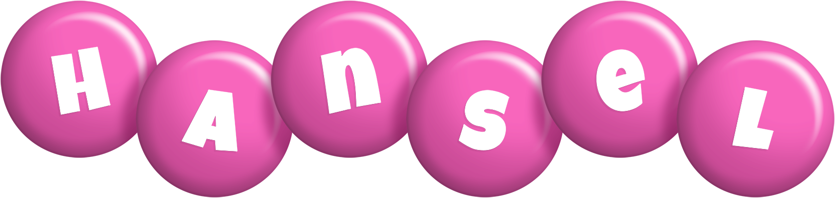 Hansel candy-pink logo