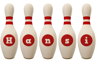 Hansi bowling-pin logo