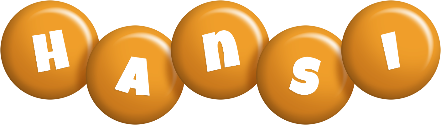 Hansi candy-orange logo