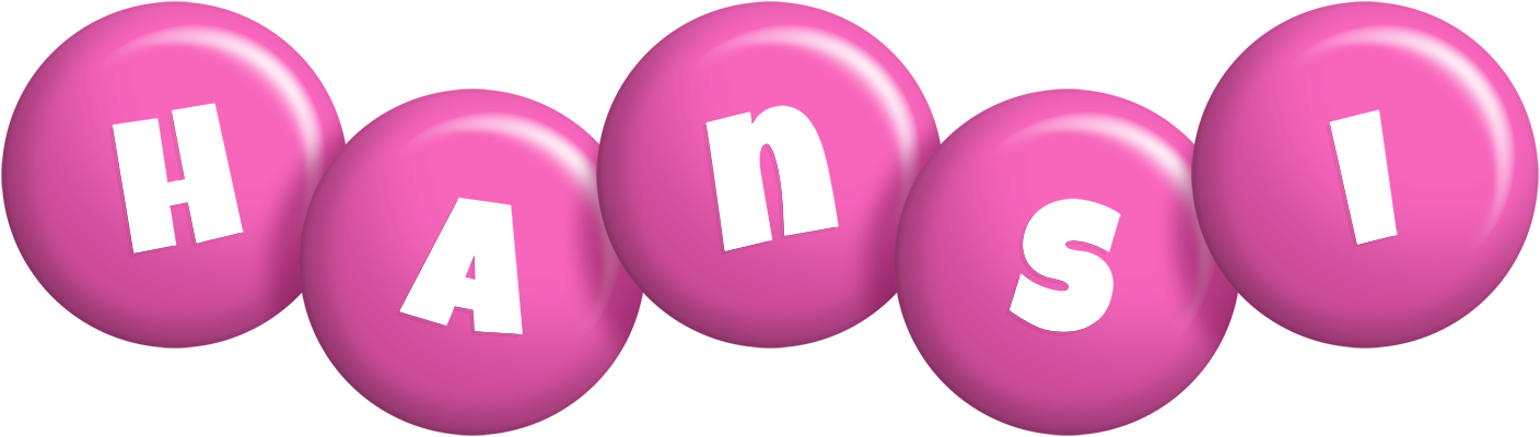 Hansi candy-pink logo
