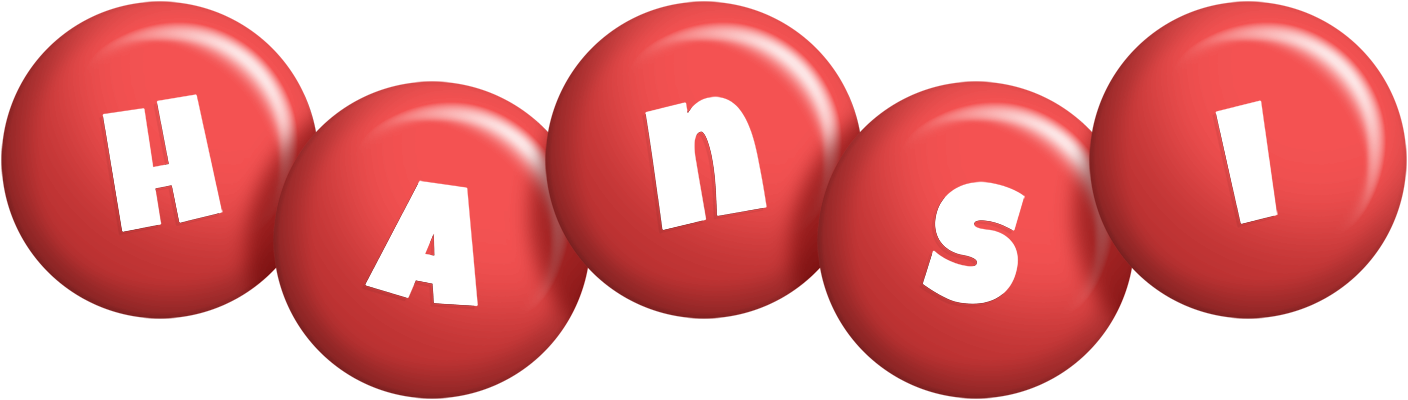 Hansi candy-red logo