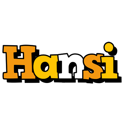 Hansi cartoon logo