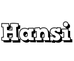 Hansi snowing logo