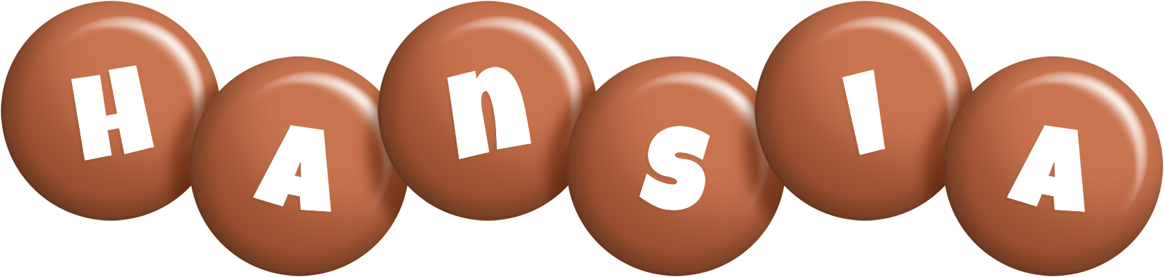 Hansia candy-brown logo