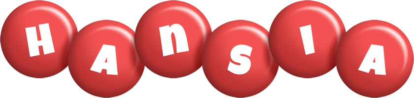 Hansia candy-red logo