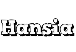 Hansia snowing logo