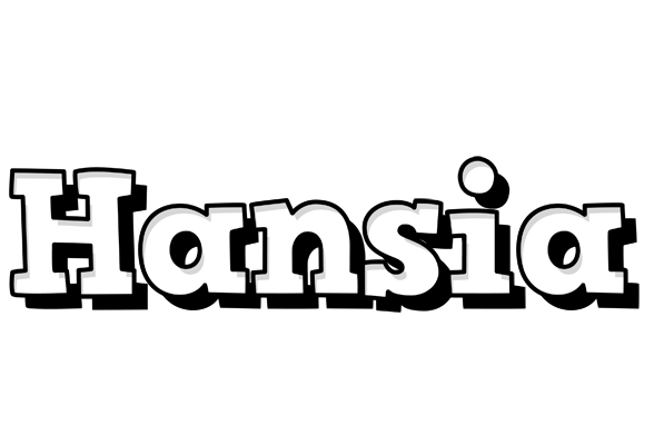 Hansia snowing logo