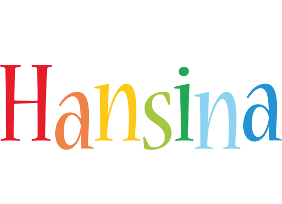 Hansina birthday logo