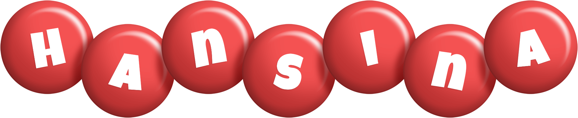 Hansina candy-red logo