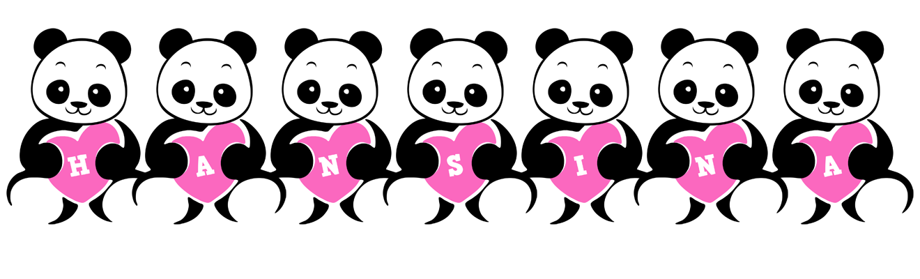 Hansina love-panda logo