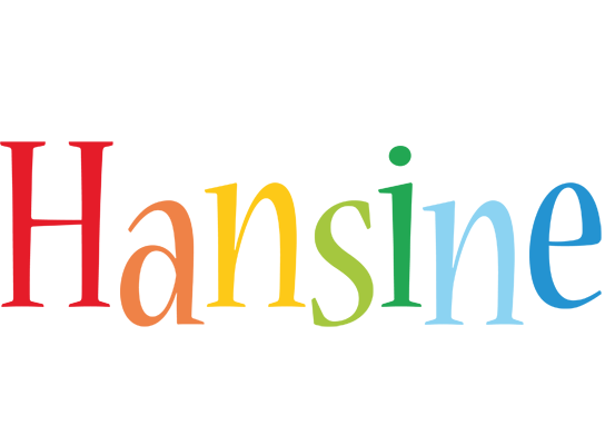 Hansine birthday logo