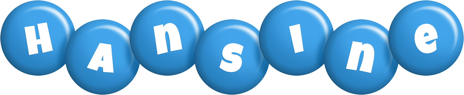 Hansine candy-blue logo