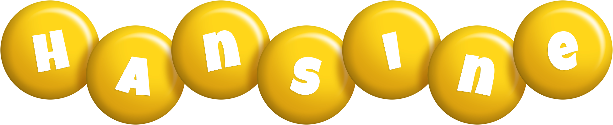Hansine candy-yellow logo