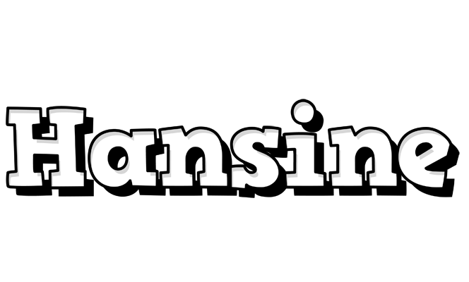 Hansine snowing logo