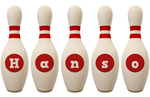 Hanso bowling-pin logo