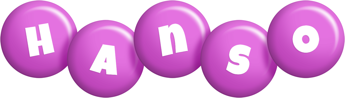 Hanso candy-purple logo