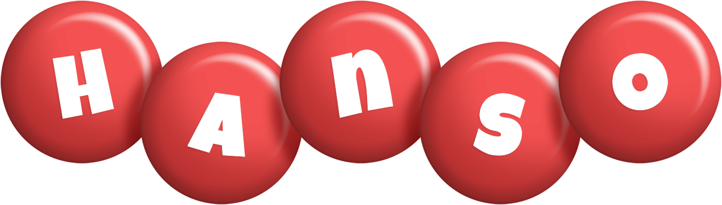 Hanso candy-red logo