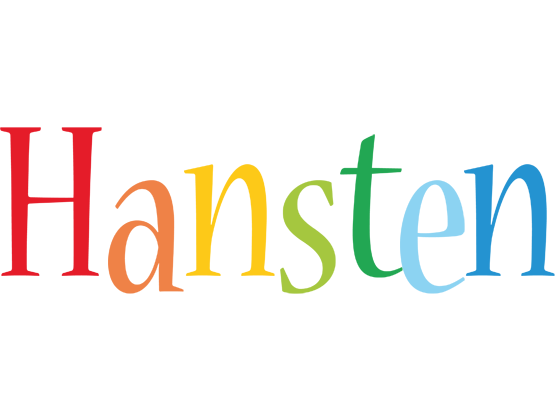 Hansten birthday logo