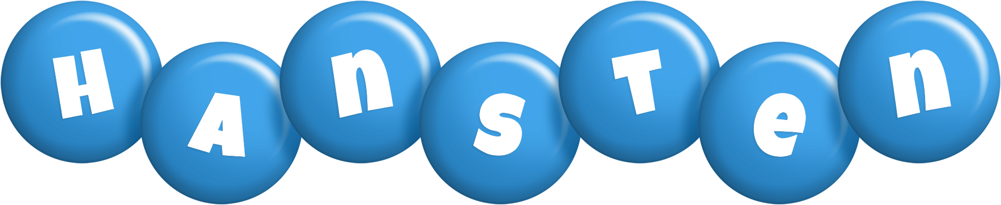Hansten candy-blue logo