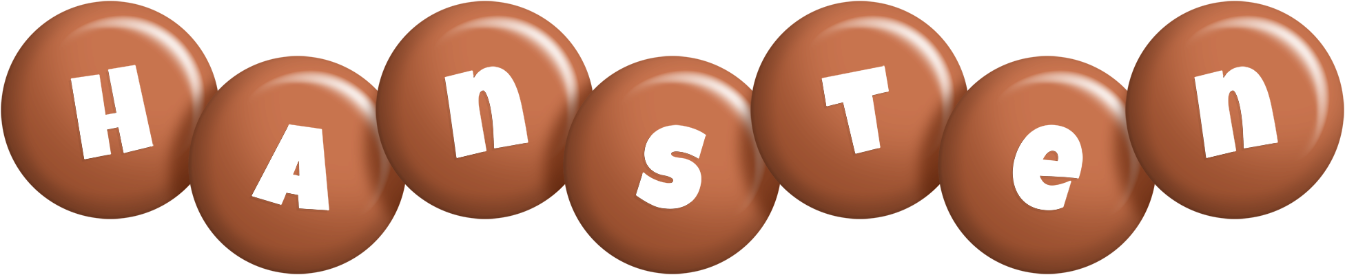 Hansten candy-brown logo