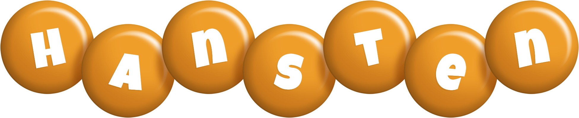 Hansten candy-orange logo
