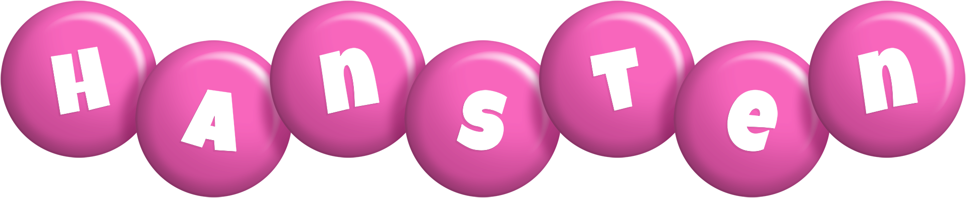 Hansten candy-pink logo