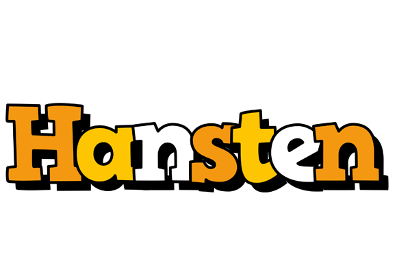 Hansten cartoon logo