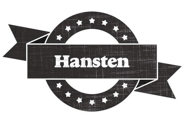 Hansten grunge logo