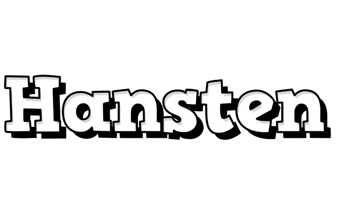 Hansten snowing logo