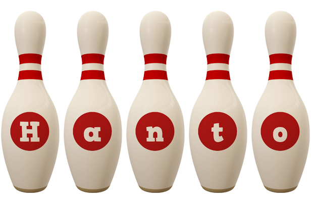 Hanto bowling-pin logo